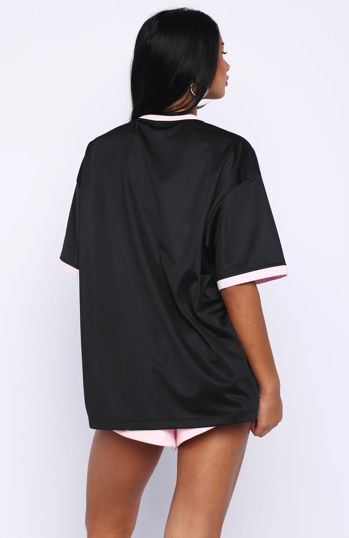 Boss Babe Vibes Oversized Jersey Black