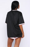 Boss Babe Vibes Oversized Jersey Black