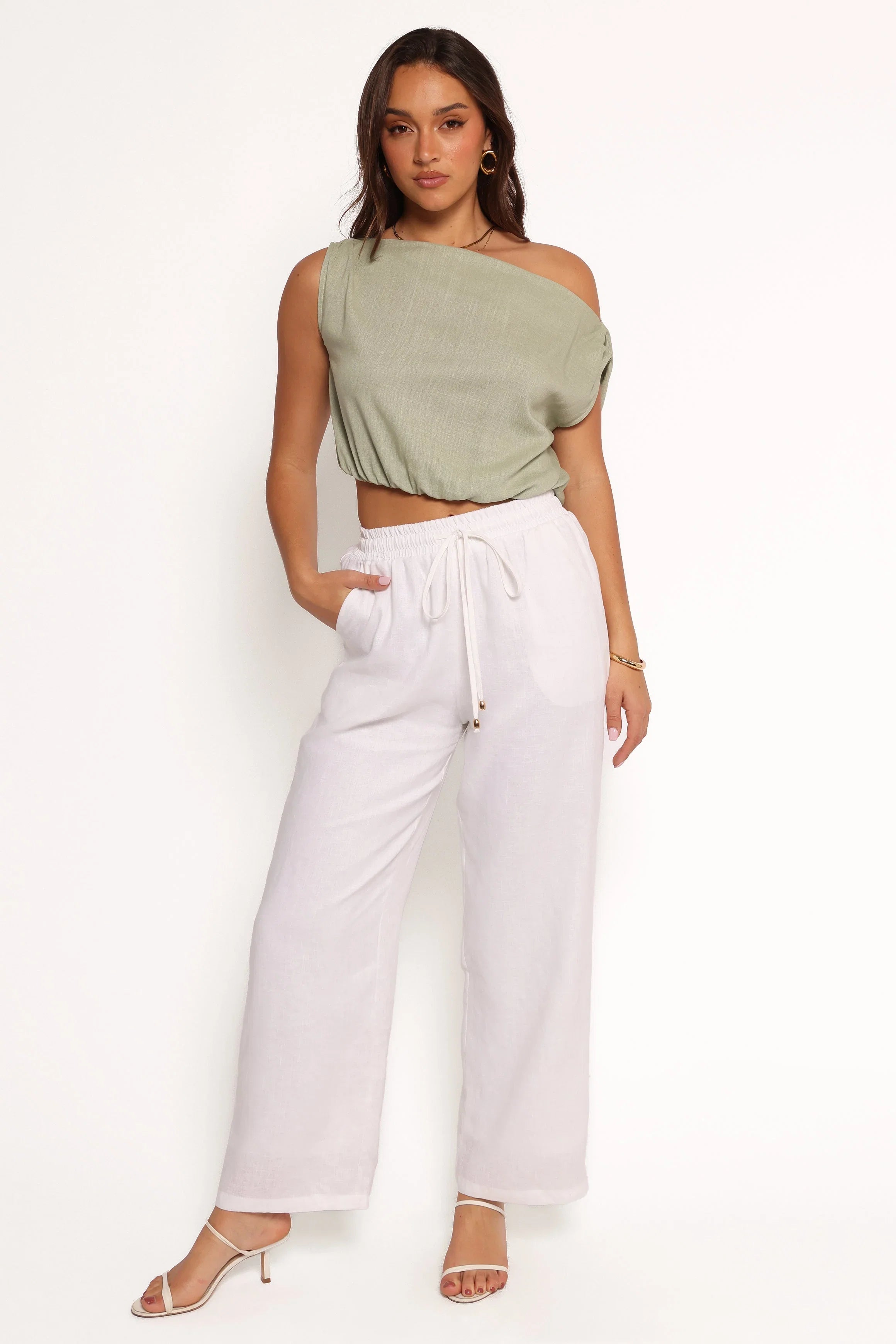 Zara Top Sage Green