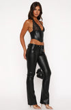 Dreams And Delights PU Pants Black