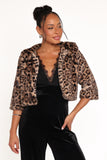 Florian Cropped Jacket Leopard