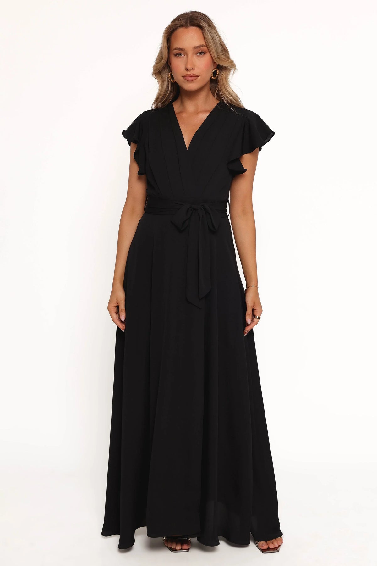 Maverick Wrap Maxi Dress Black
