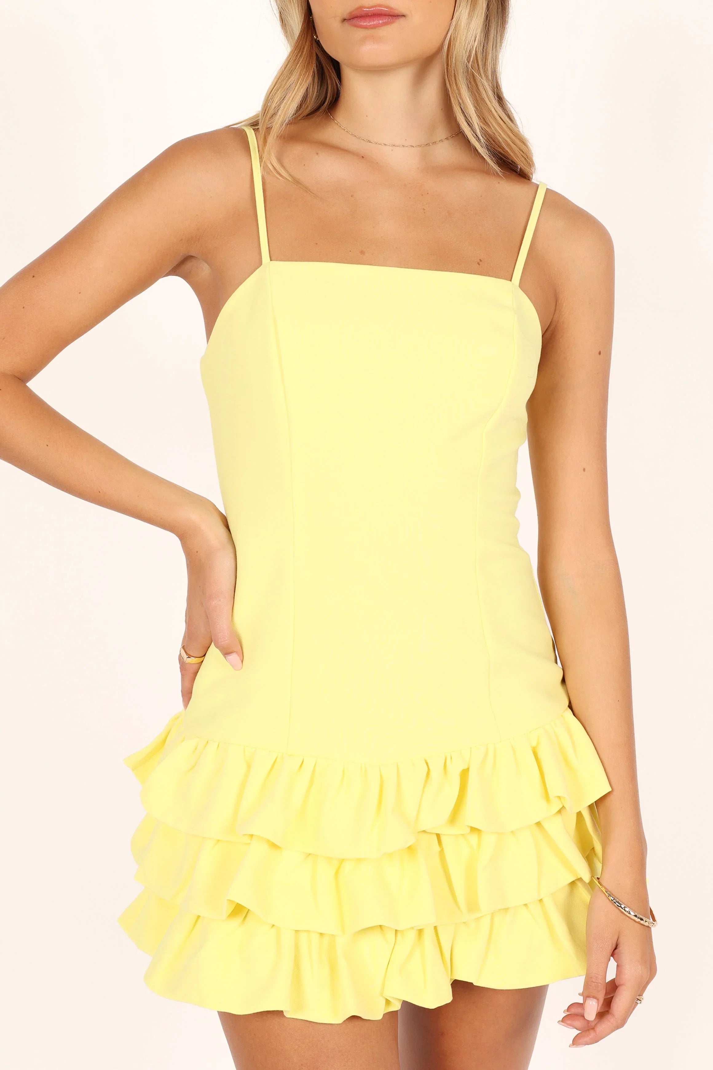 Junee Mini Dress Lemon