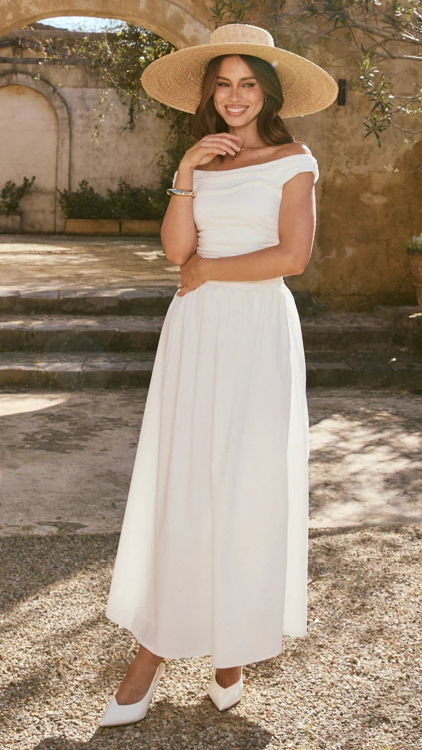 Immy Midi Dress White