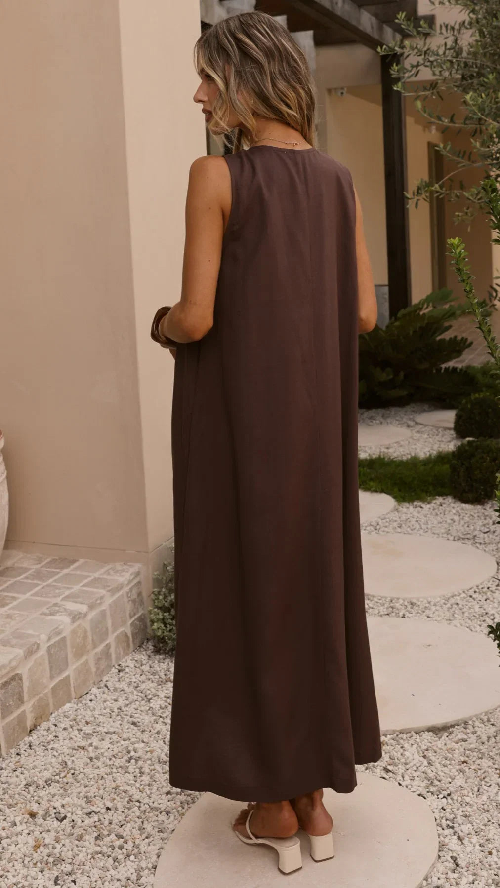 Aliah Maxi Dress Chocolate