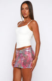 Love Hour Sequin Mini Skirt Hot Tropic