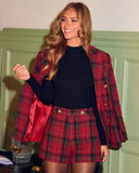 Calissa Tweed Plaid Shorts