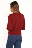 Middleton Mini Bow Cardigan Wine