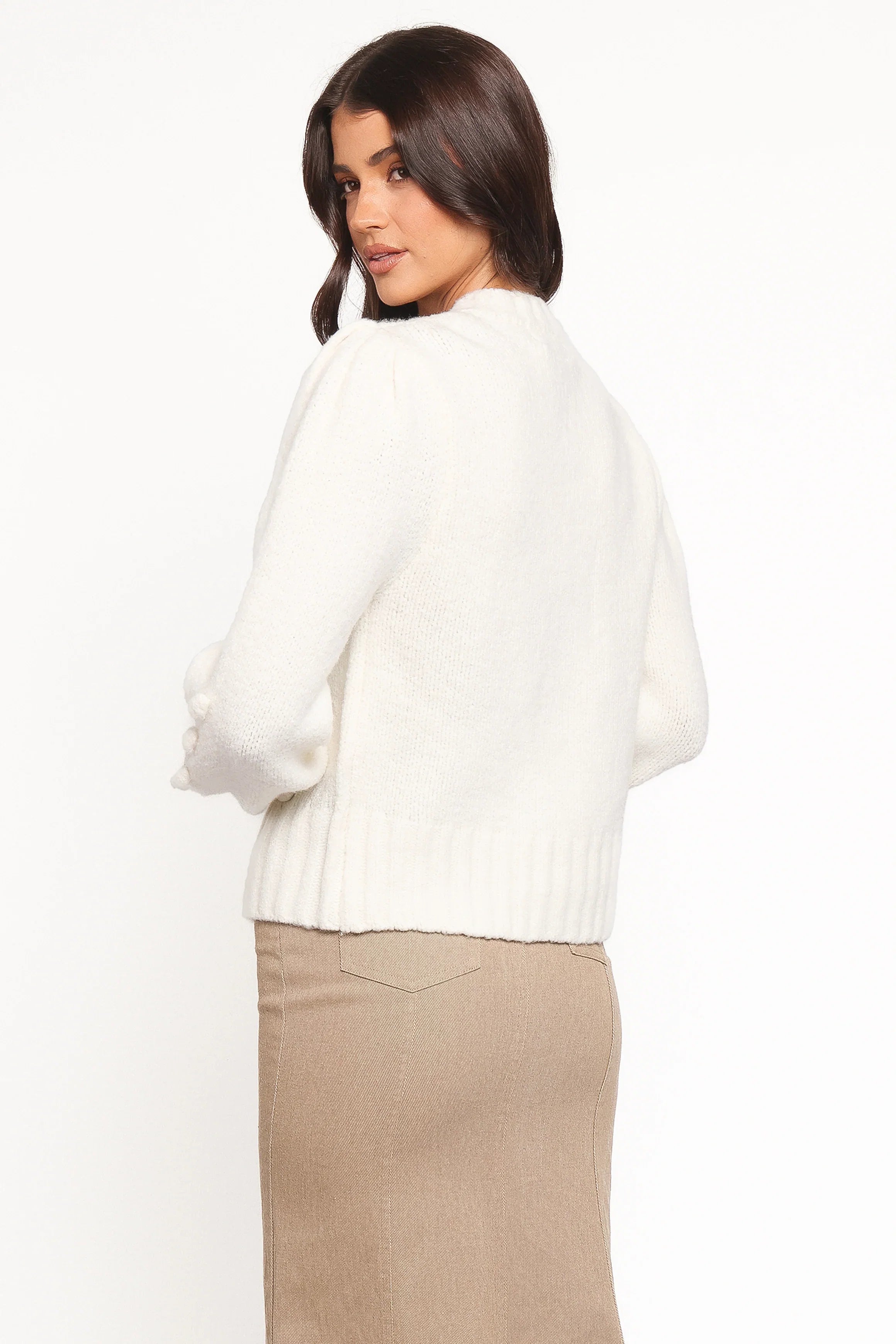 Cleo Floral Cardigan Cream