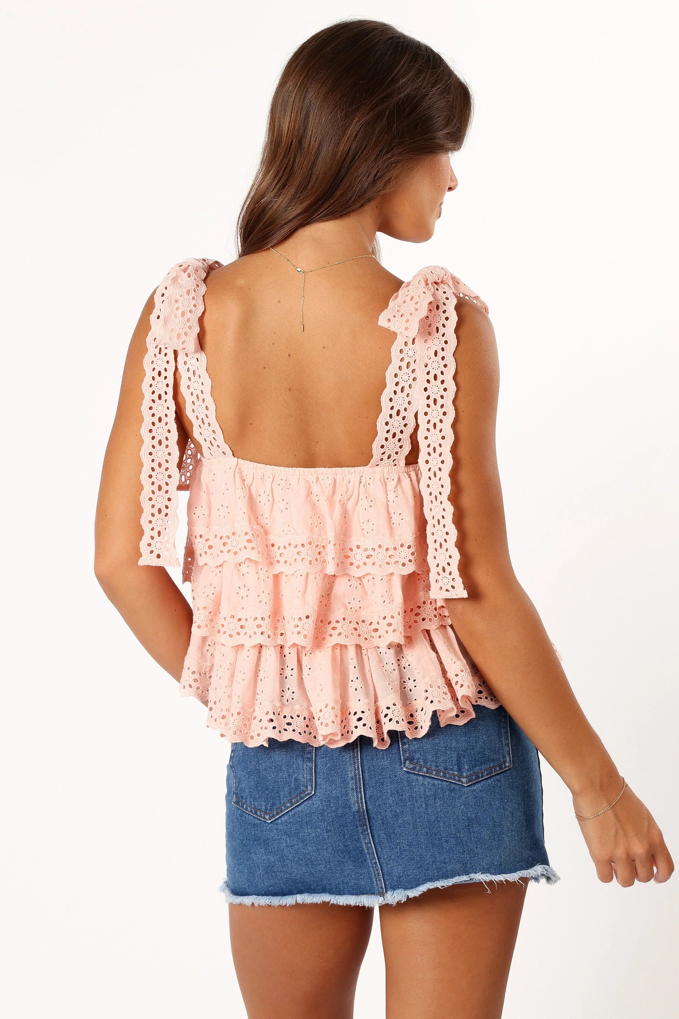 Tanya Lace Top Light Pink