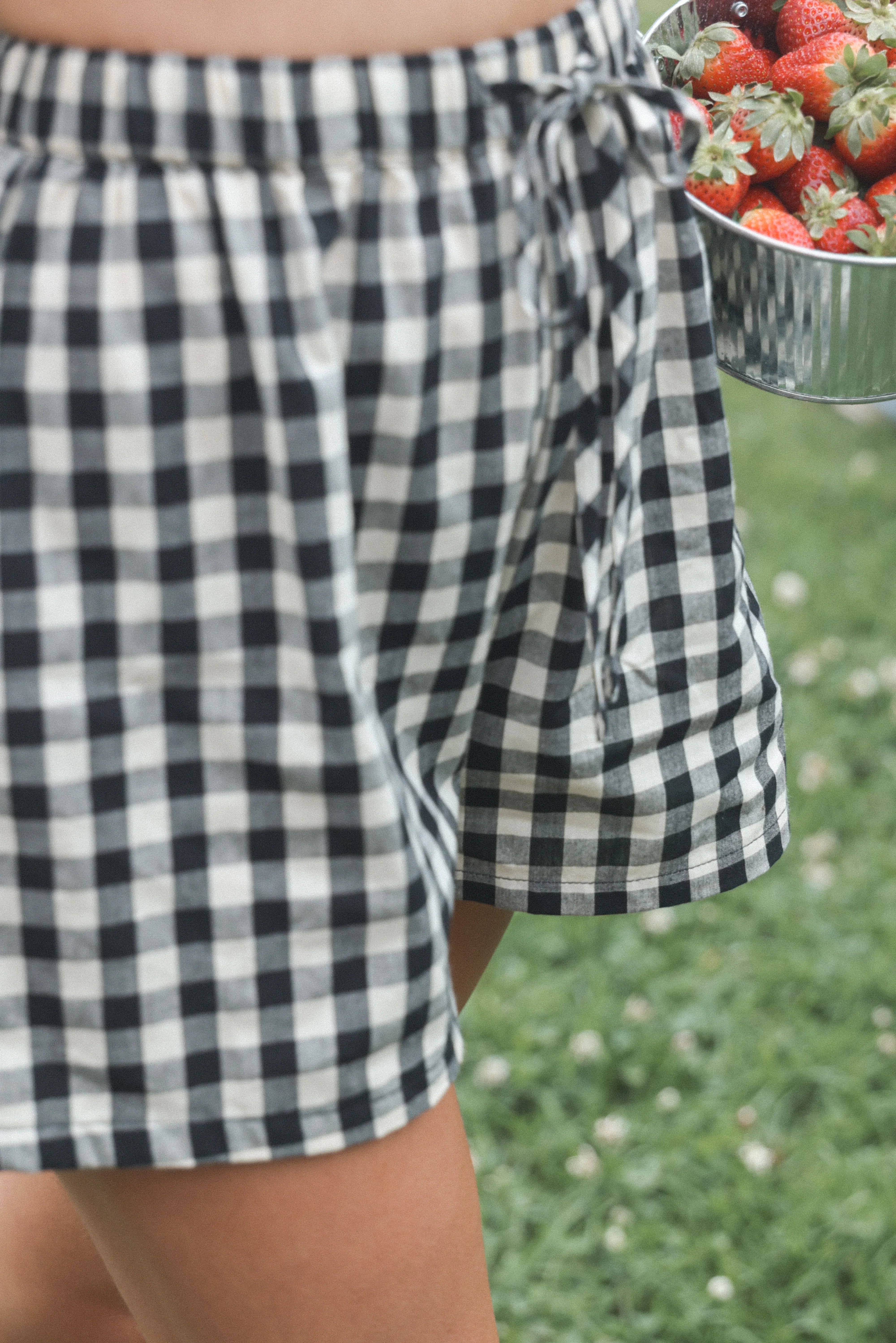 Rory Shorts Black Gingham
