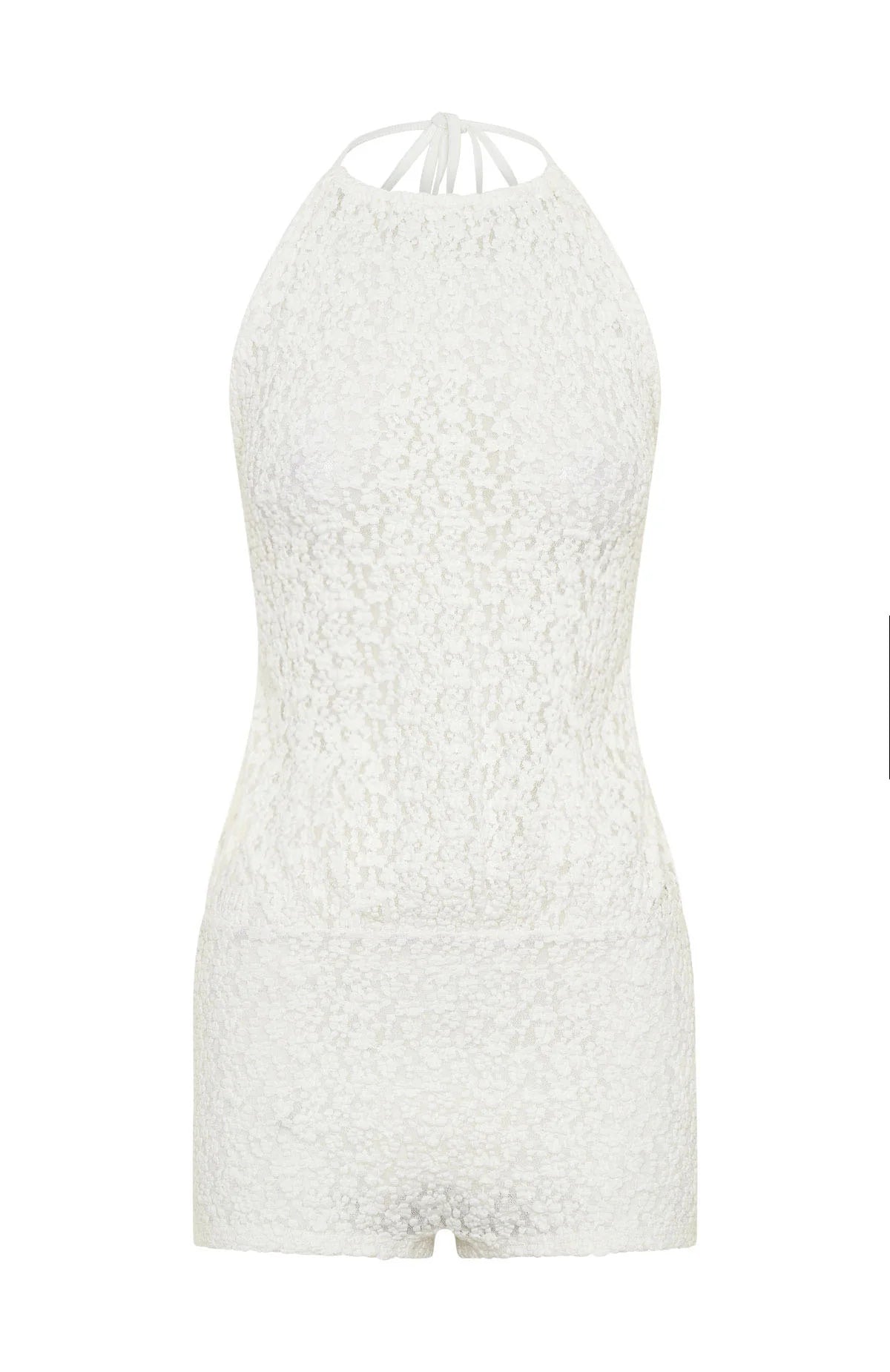 Misbehave Playsuit Off White
