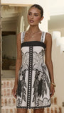 Melody Mini Dress Black White