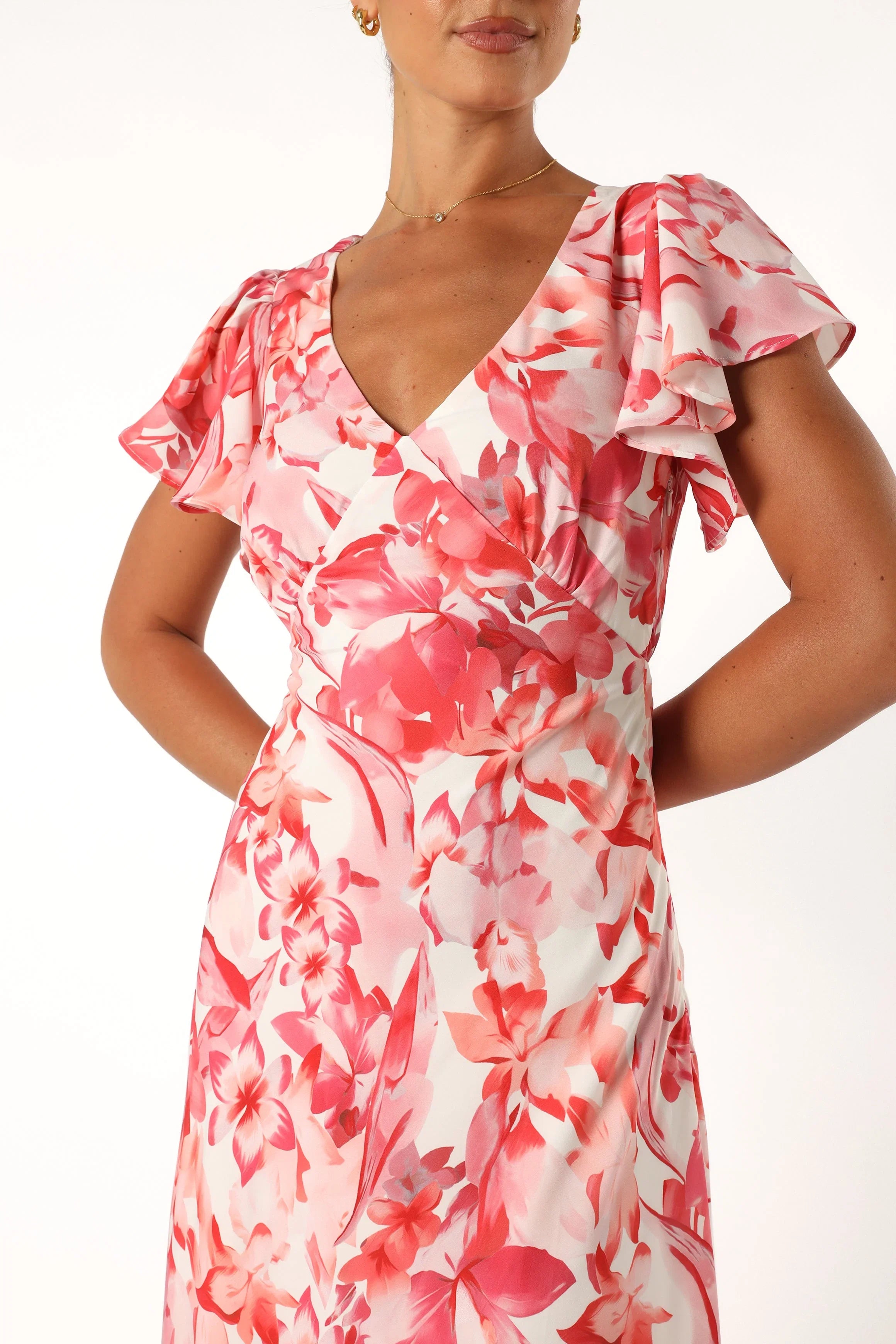 Ramsey Maxi Dress Red Floral