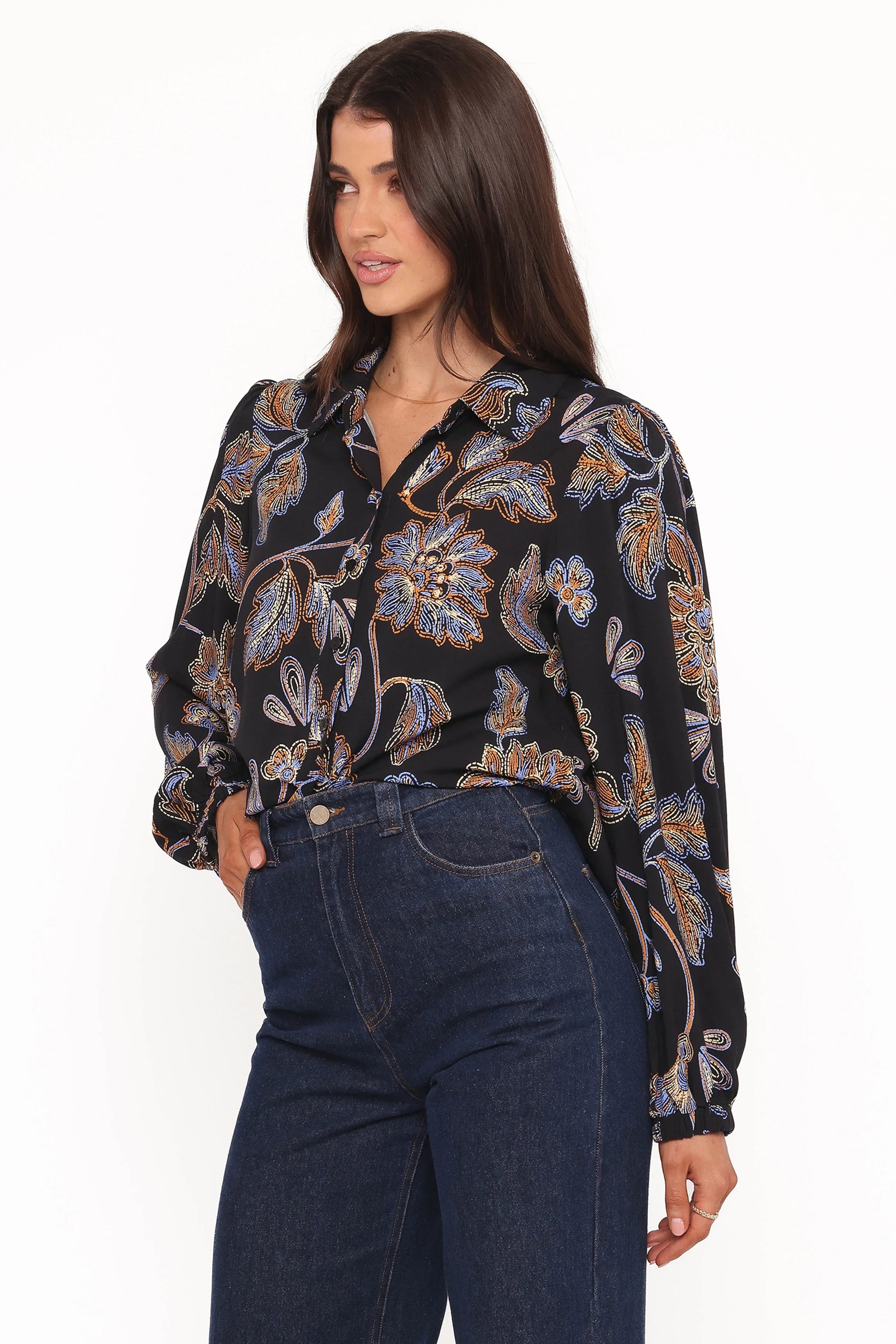 Bennett Shirt Black Floral