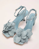 Island Petal Floral Applique Heels