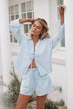 Flynn Short Set Pale Blue