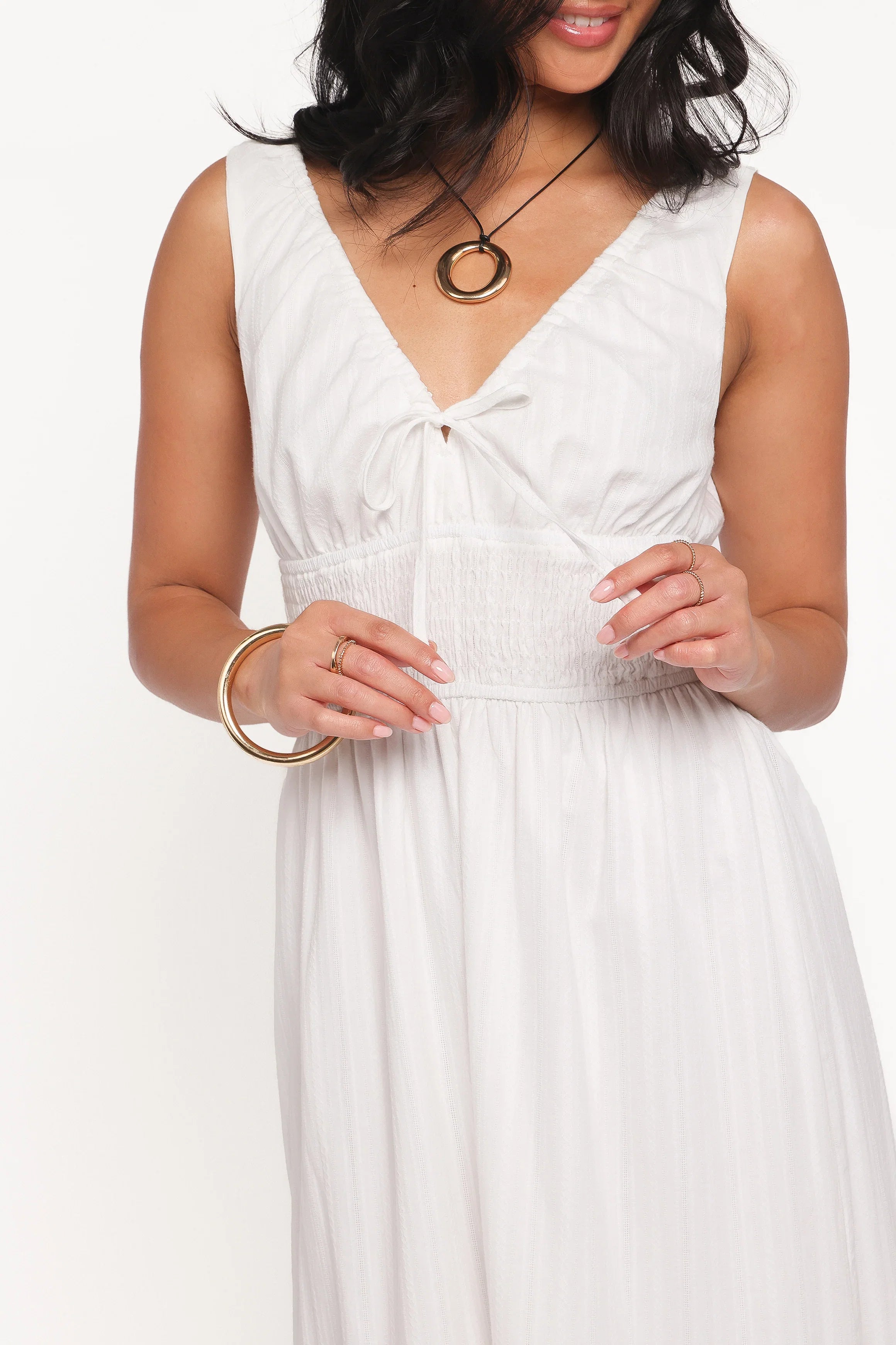 Kayden Maxi Dress White