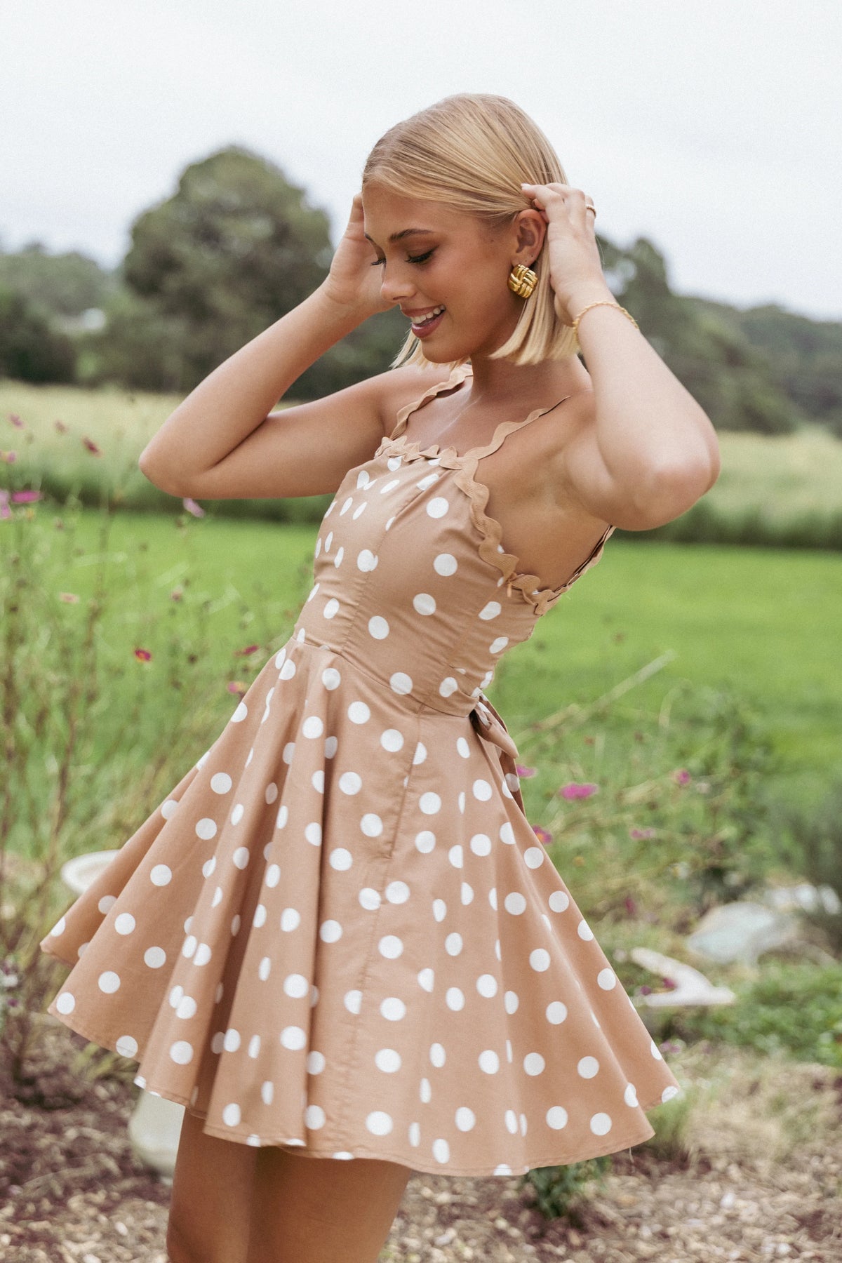 Teaghan Mini Dress Light Mocha