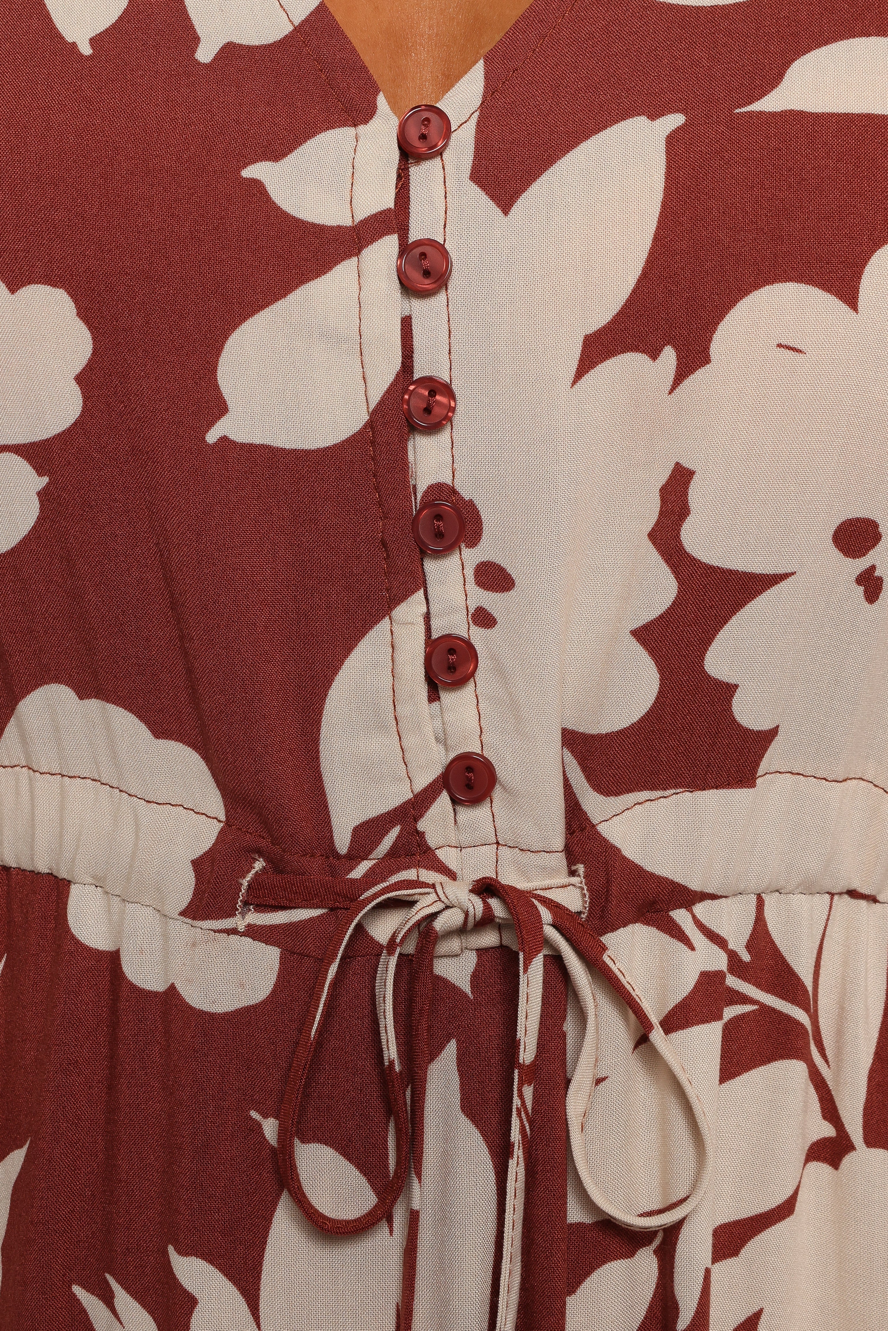 Kelda Dress Rust Floral