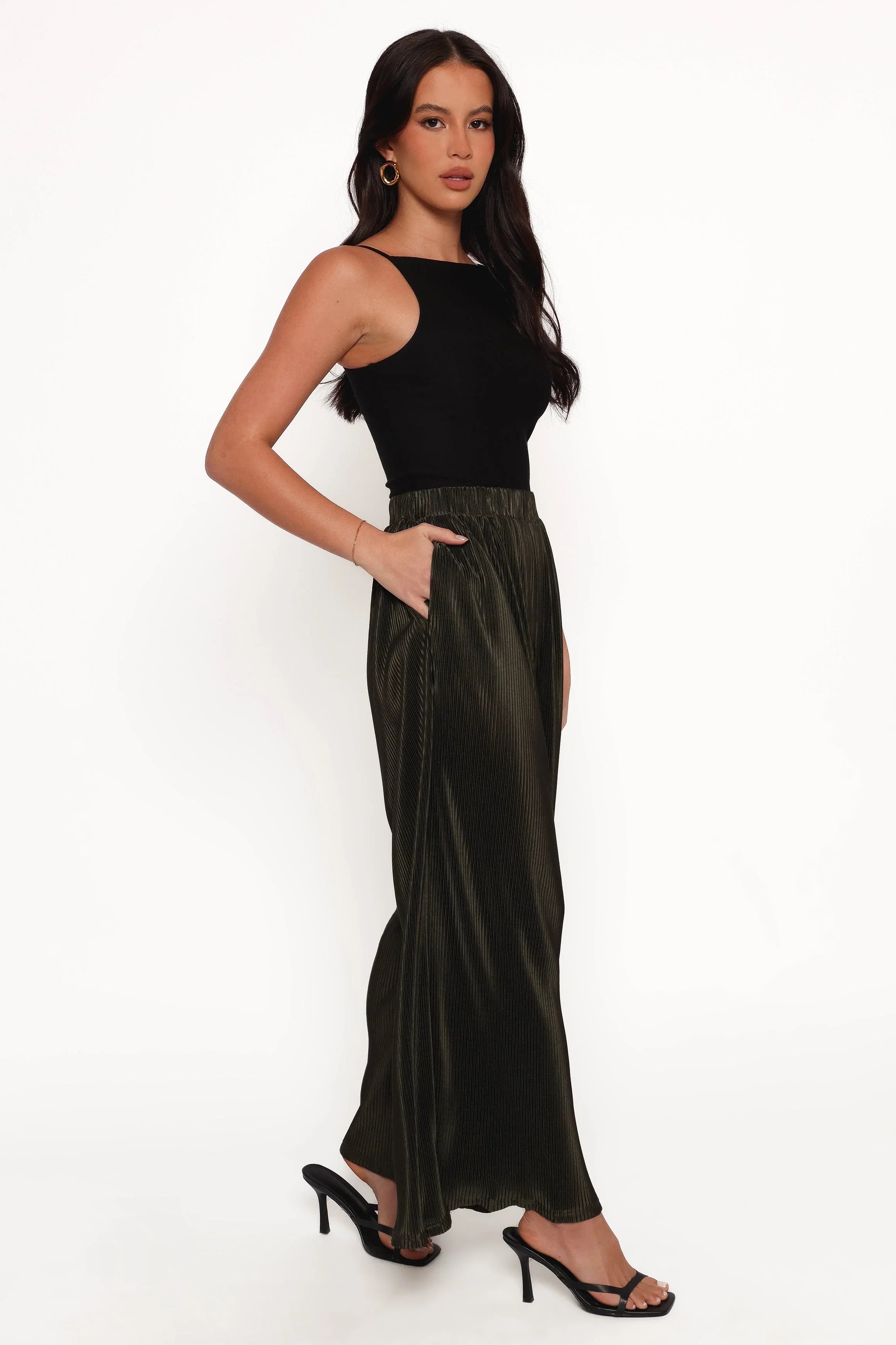 Leria Wide Pant Olive