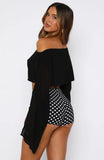 Desert Drifts Long Sleeve Top Black