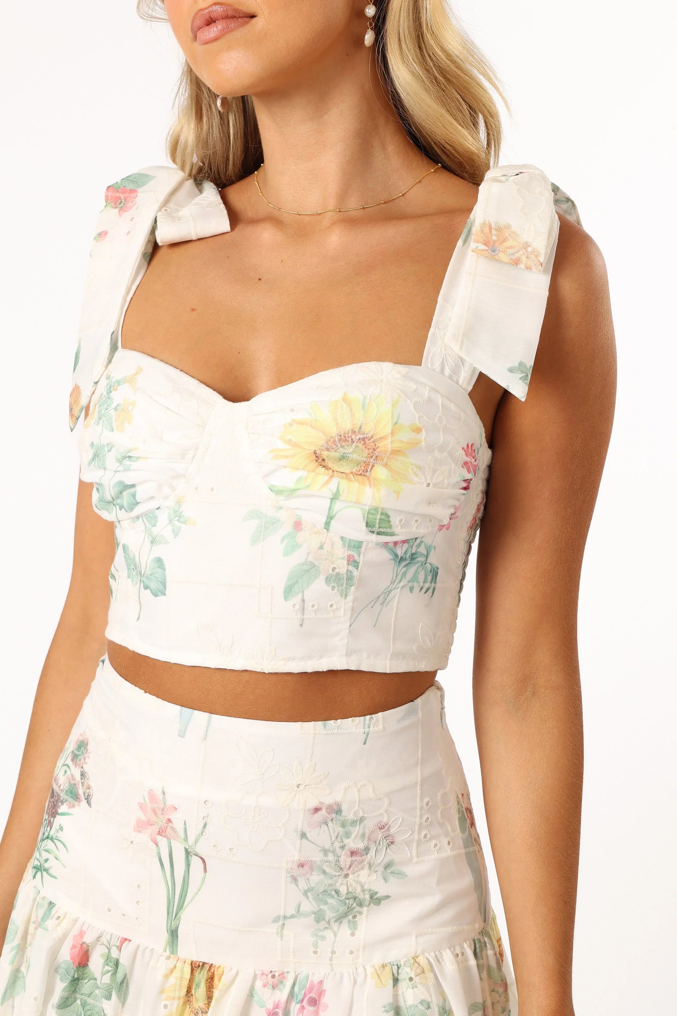 Kara Two Piece Set White Floral