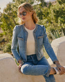 Farrow Braided Denim Tailored Jacket