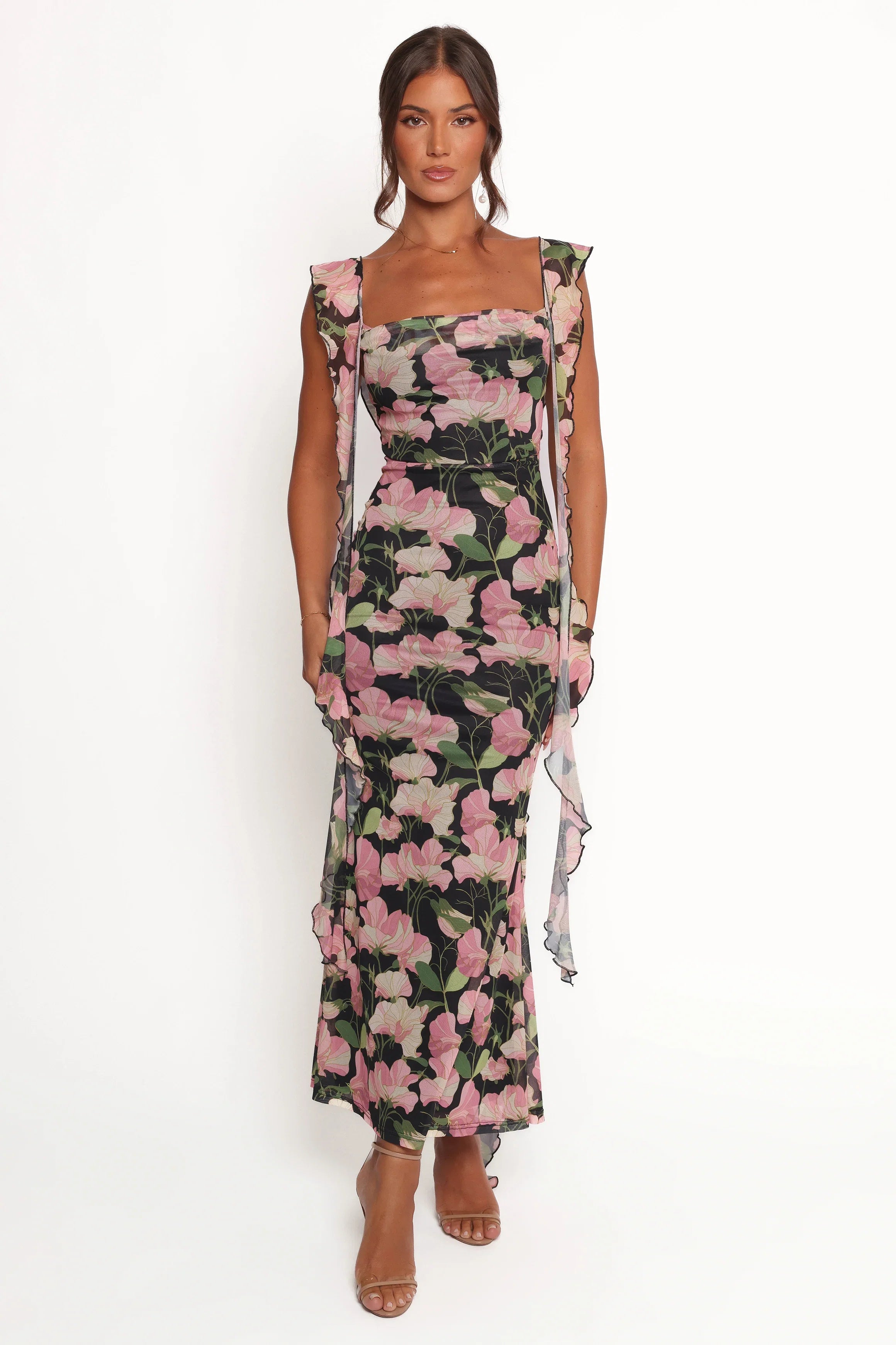 Chiara Maxi Dress Black Floral