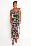 Chiara Maxi Dress Black Floral