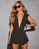 Verina Plunging Neckline Romper
