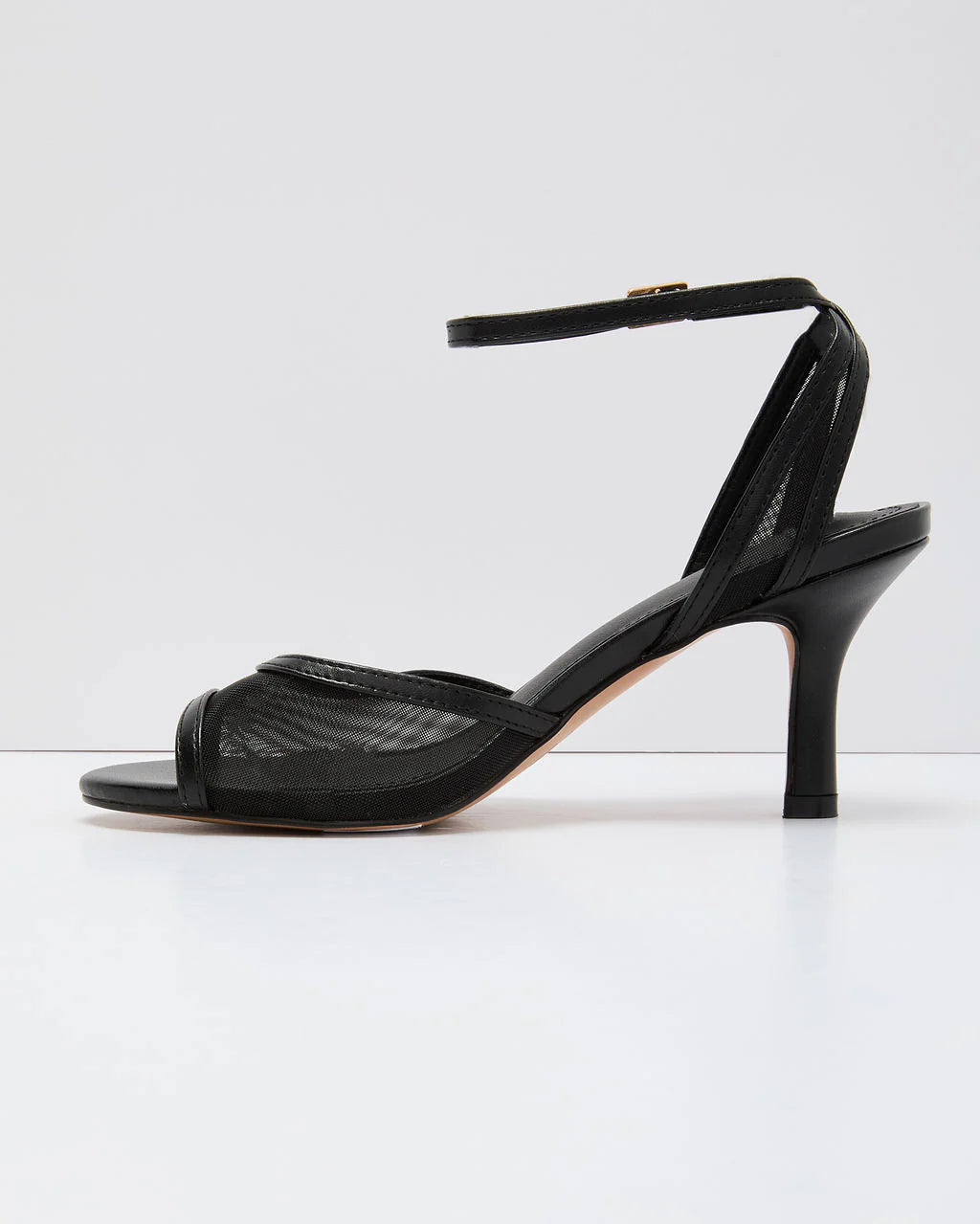 Bare Intention Mesh Panel Heels