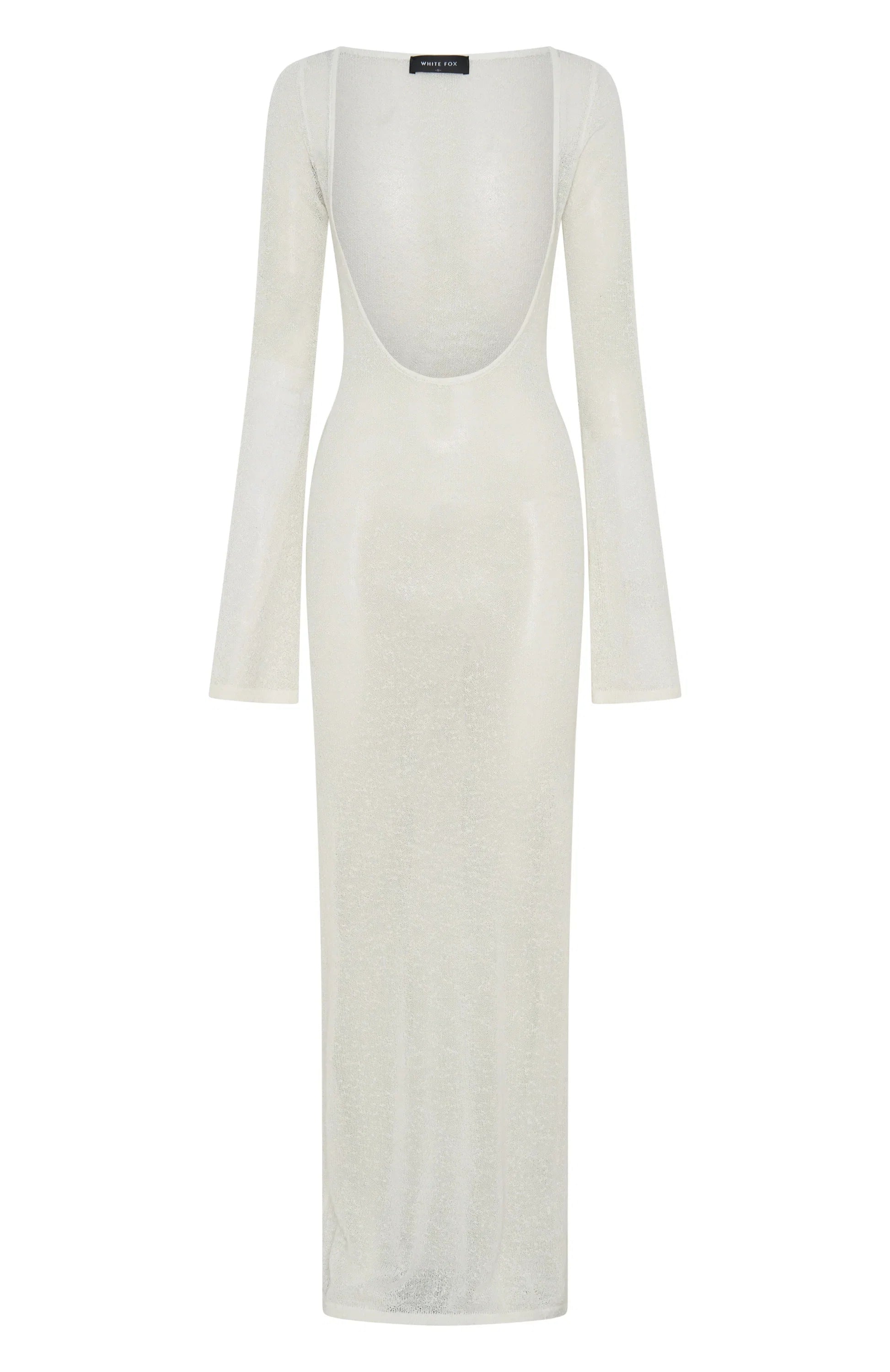 Malta Mermaids Long Sleeve Maxi Dress White