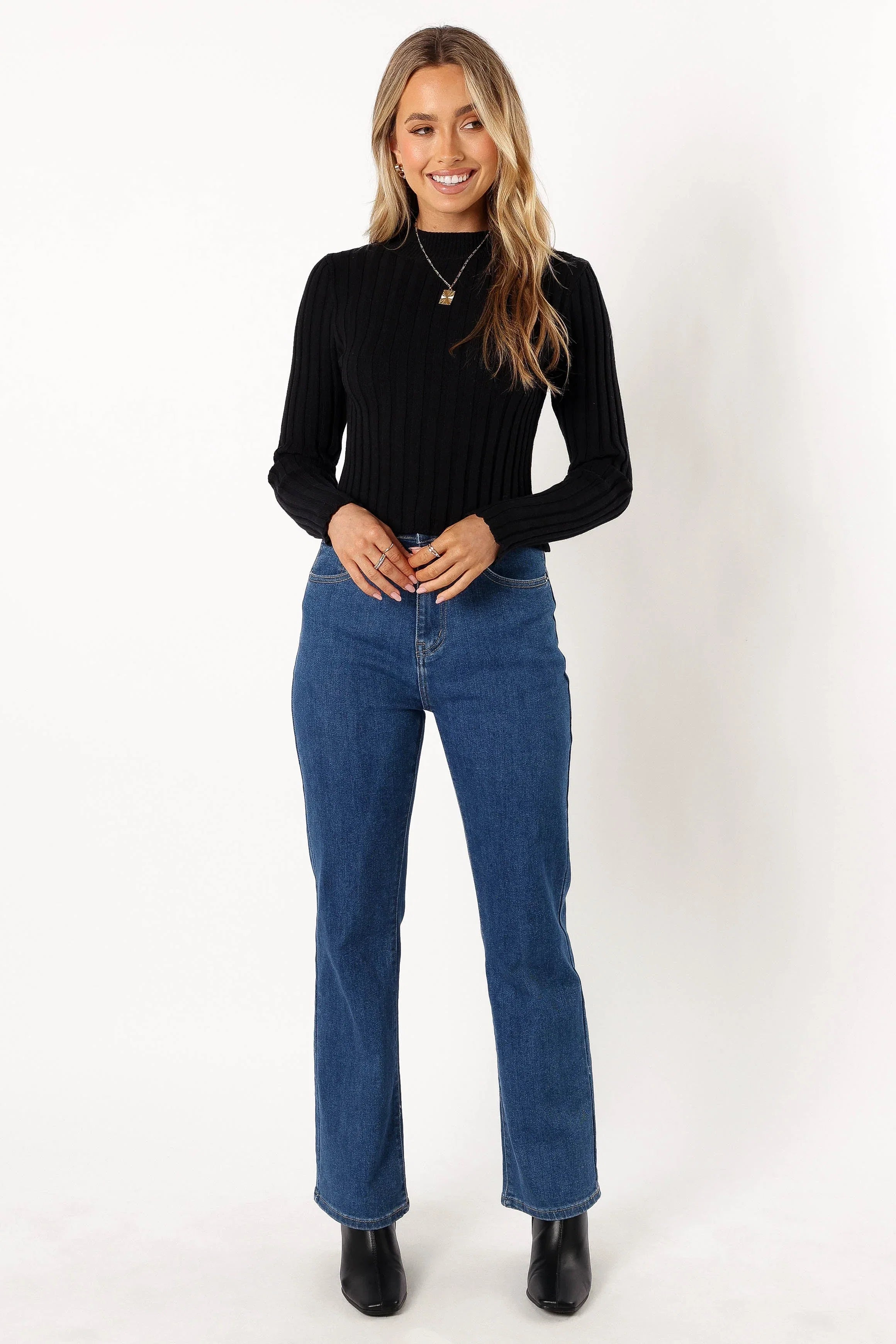 Nila Knit Top Black