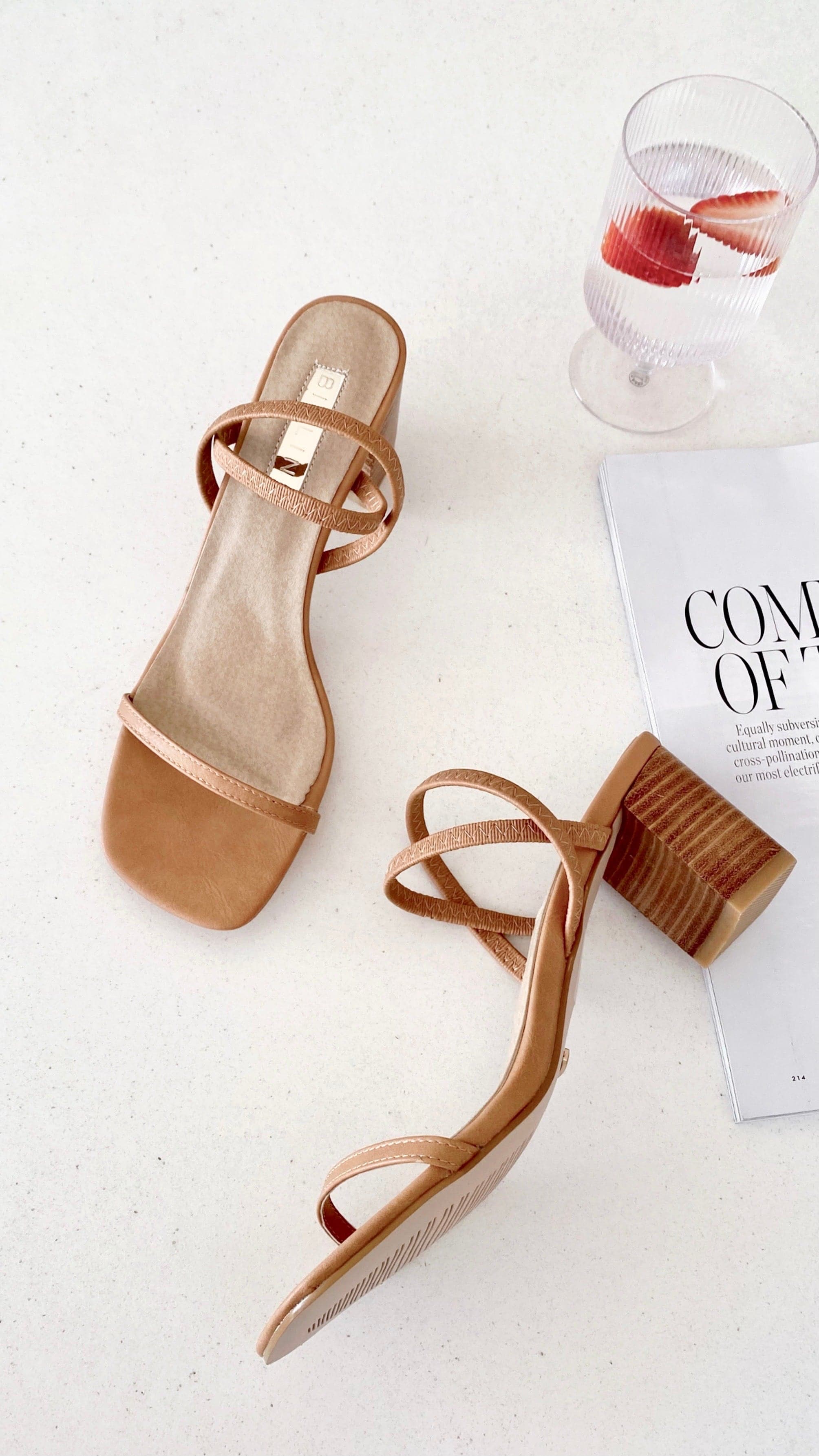 Balton Mule Heel Sugar Brown Natural