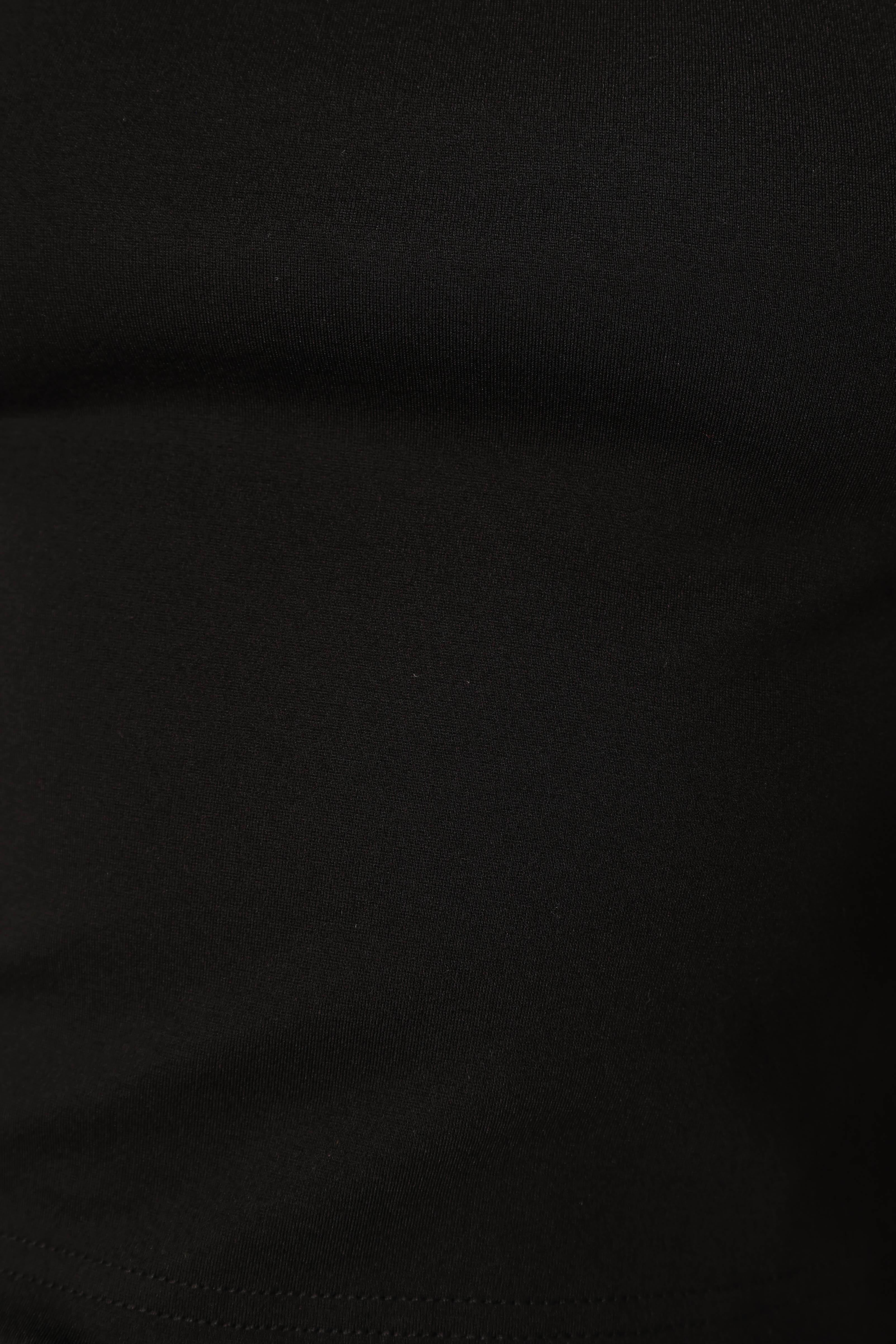 Wesson Sheer Sleeve Top Black