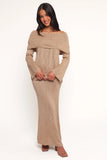 Indya Off Shoulder Top Mocha