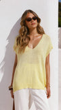 Stelaria Knit Top Yellow