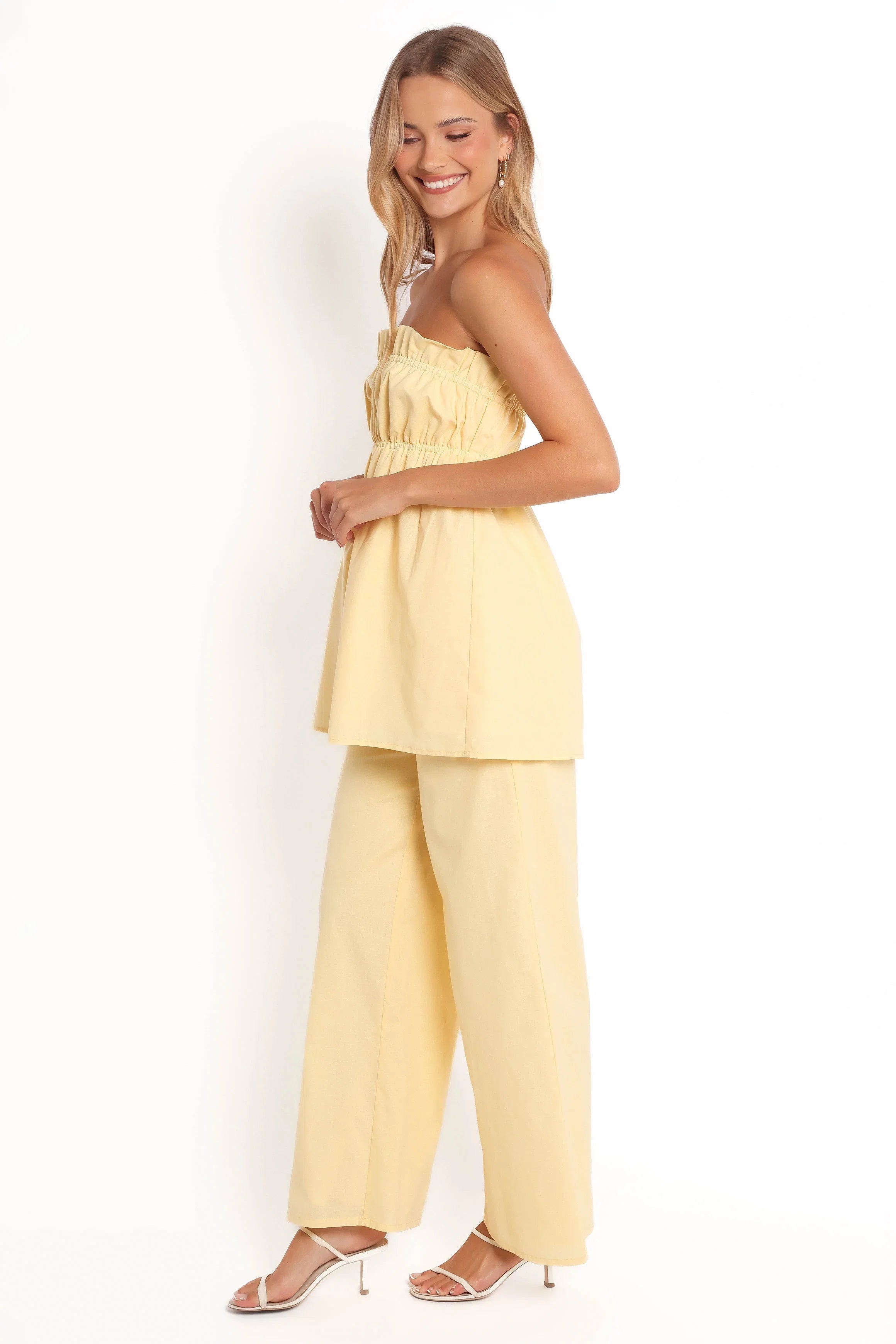 Ember Cotton Pants Butter Yellow