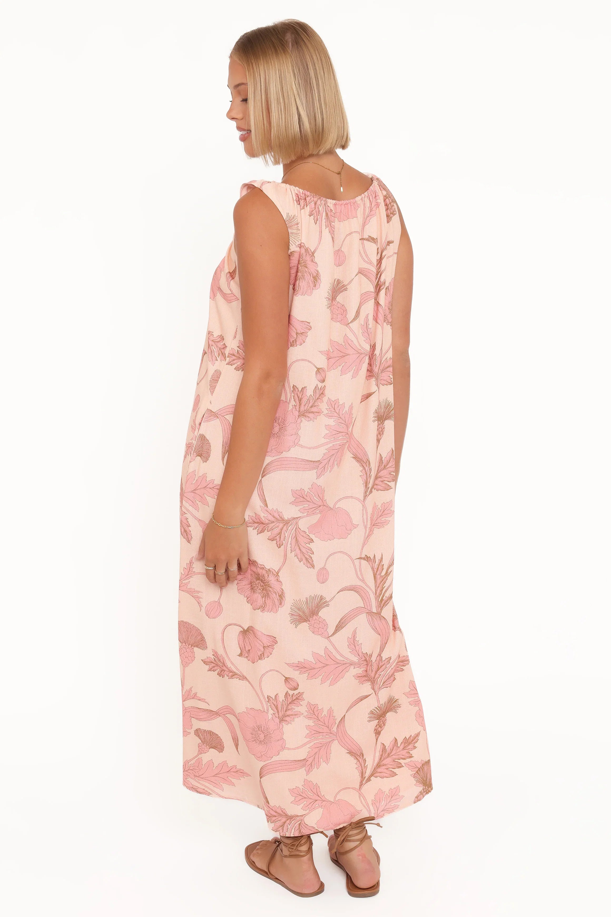 Bowman Maxi Dress Pink Floral