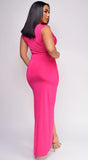 Lima Wrap Maxi Dress Pink