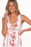 Amore Bias Cut Maxi Dress Red Rose