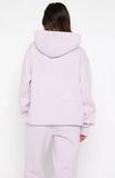 Vol 1 Front Graphic Oversized Hoodie Lilac