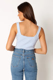 Vicki Rib Tank Blue