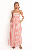 Odessa Maxi Dress Pink Stripe