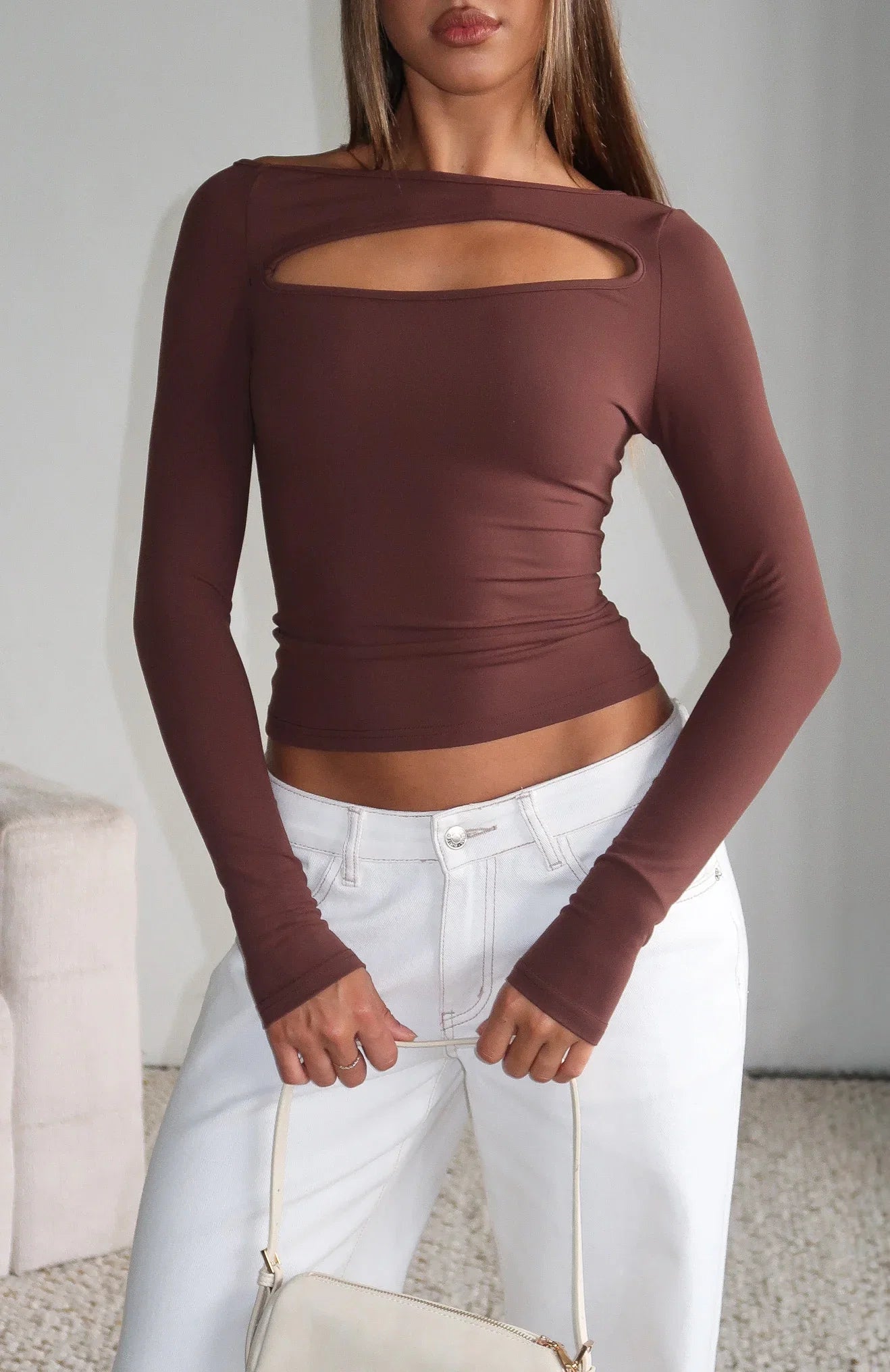 You Just Get Better Long Sleeve Top Expresso