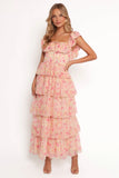 Belle Maxi Dress Pink Floral