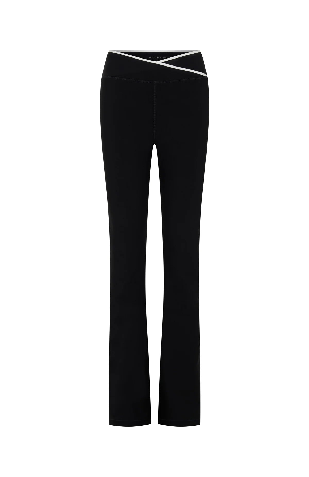 Reflex Flare Leggings Black White