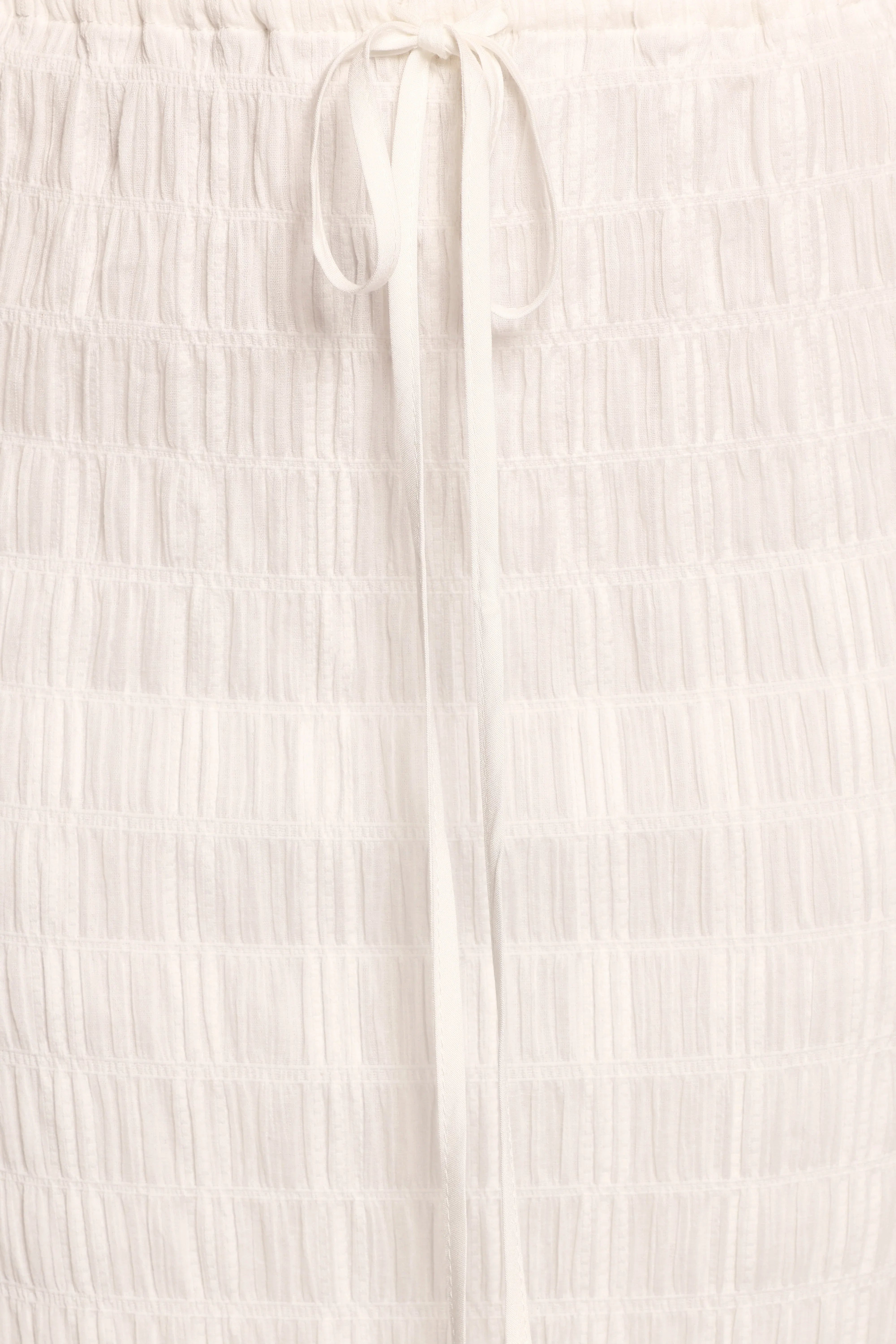 Charlotte Textured Maxi Skirt White