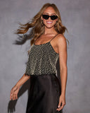 Emilie Mesh Pearl Embellished Top
